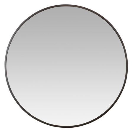 ASPIRE HOME ACCENTS Bali Modern Round Wall MirrorGray 40 in. 7549